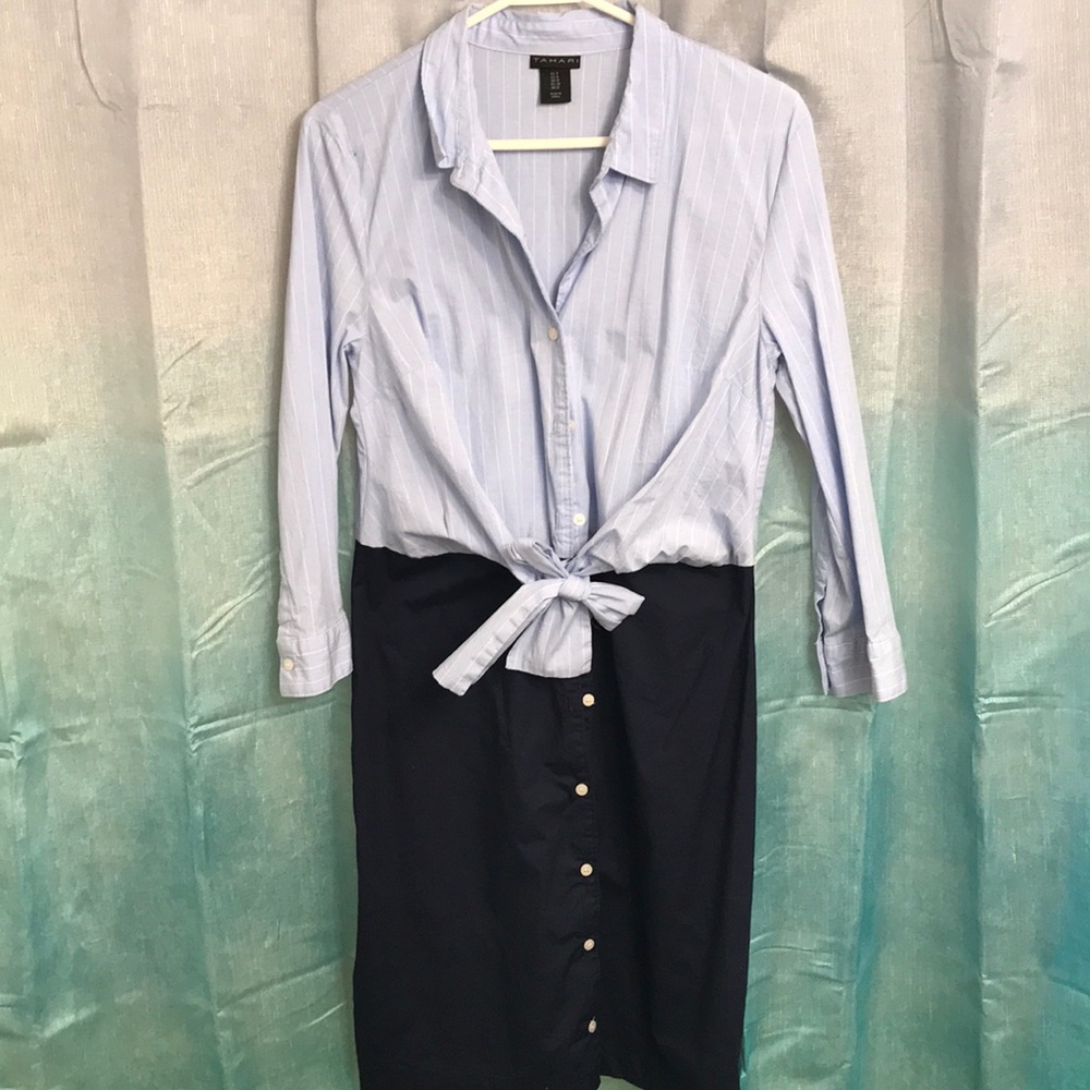 Tahari shirt dress